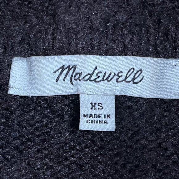 Madewell Wilimington Wool & Alpaca Blend Brown Hoodie Size XS - Picture 5 of 8